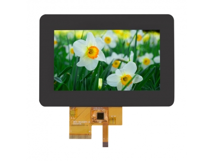 4.3寸液晶屏总成 带电容触摸 40pin RGB接口 4.3寸TFT LCD电容触摸全贴合液晶屏